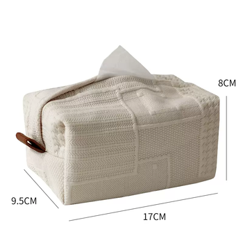 Yusen yimuye soft waxy fabric tissue box home simple tissue bag removable toilet paper storage bedside tissue box dotted soft waxy tissue bag