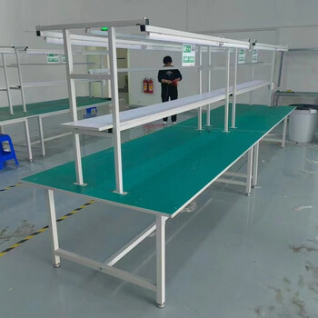 Workbench with light assembly, double-sided workstation, production line, workshop, inspection and r&d, operating table, double-sided workbench 240*120*180