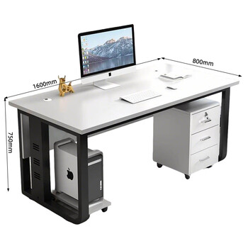 Yasenga computer desk 1600*800*750mm three drawers + host holder