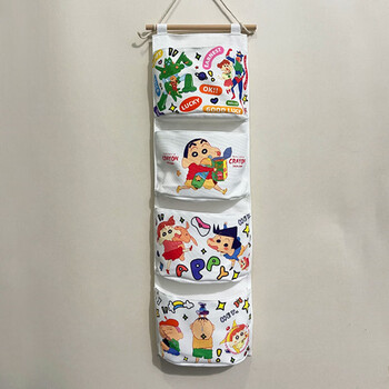 Pupan hanging pocket storage bag customized home wall-mounted door rear miscellaneous storage bag dormitory storage bag cheering club dynamic superman xiaoxin free hook medium size