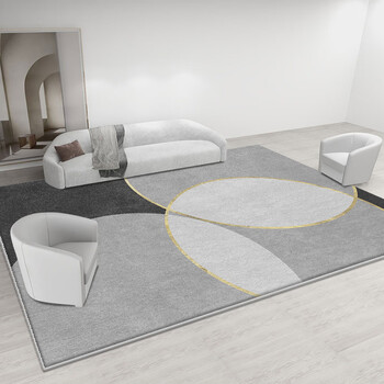 Fantasy carpet living room light luxury high-end home coffee table blanket nordic modern abstract washable imitation cashmere room floor mat imitation cashmere ruffle 5 120x160 cm encrypted version