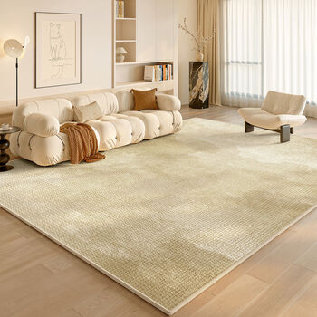 Fantasy carpet living room 2025 new no-wash and wipeable antique style sofa coffee table light luxury high-end waterproof and anti-fouling floor mat ginkgo silk custom size contact customer service 20-year-old store ingenuity and quality