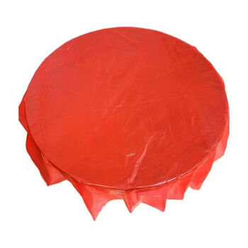 Fantasy tablecloth, wedding tablecloth, tablecloth, picnic mat, rectangular round table, red 1.8x1.8m, 500 pieces, 50 packs
