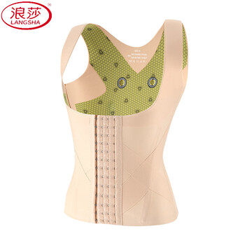 Langsha's new shapewear, upper body, postpartum, seamless shaping, chest brace, waist corset, waistband, waist seal, strong tummy control, skin color 2xl (recommended 135-150 pounds)