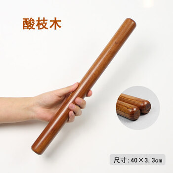 Shuni household wooden rolling pin that is not easy to stick to sour branches, noodle rolling pin, leather pastry baking rolling pin, extended 40*3.3 straight