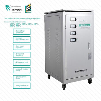 Tianzheng automatic three-phase voltage regulator tn-15/20/30/40/ 50kw industrial machine tool equipment 380v tns-60kva