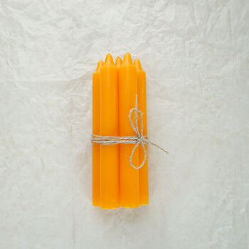 Fantasy golden white red green rod wax candle lighting pack of 10 slender atmosphere colored paraffin orange 10 pieces