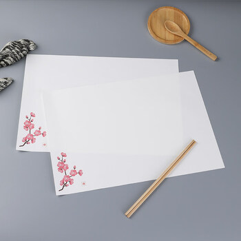 Tianqi placemat paper commercial customized disposable placemat japanese restaurant hot pot restaurant plate table surface paper peach blossom
