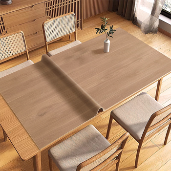 Fantasy table mat imitation wood grain table mat disposable tablecloth table mat burnt brown wood 80x130cm