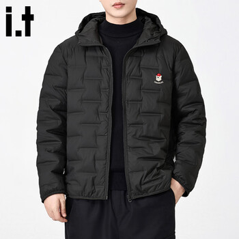 Chocoolateit thick white duck down jacket men's winter cold-resistant windproof warm outdoor casual jacket black 3xl