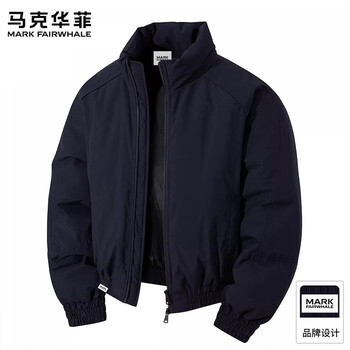 Mark fairwhale (mark fairwhale) flight jacket men's 2025 autumn and winter new business casual warm velvet jacket jacket clothing zhangqing blue official authentic l recommended 140-160 pounds