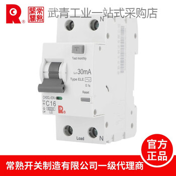 Changshu switch factory ch3cl-63n leakage small circuit breaker double in and double out type air switch 16a20a25a c 32a 1p+n