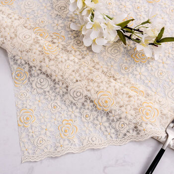 Fantasy tablecloth disposable table mat rectangular coffee table tablecloth rose beige 137x160cm