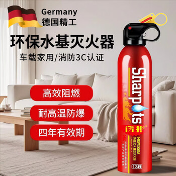 Ldvep german brand vehicle-mounted fire extinguisher water-based small portable car home car car special fire fighting equipment 600ml water-based 13b fire extinguisher