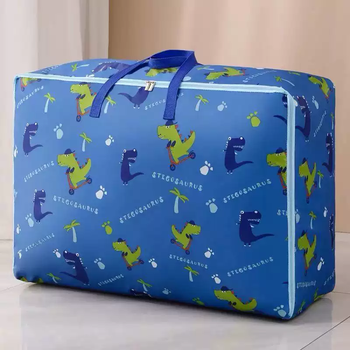 Yusenyi oxford cloth quilt storage bag waterproof and moisture-proof large-capacity dormitory clothes quilt bag luggage packing bag dinosaur scooter thickened version dinosaur scooter thickened version large size 60x25x40cm six pounds of quilt 60 pieces