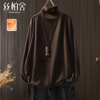 Cypress half-high collar solid color brushed bottoming shirt for women 2025 winter new design loose casual top
