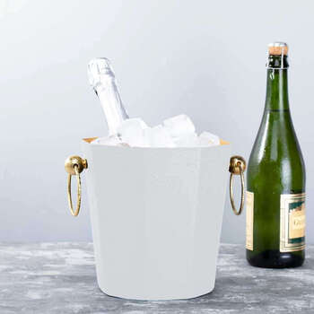 Yusenyi high-end platinum champagne bucket red wine ice container home kitchen decoration theme restaurant antler platinum ice bucket