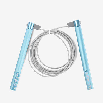 Lu xiaojun (luxiaojun) 2026 new high-end quality racing steel wire skipping adjustable adult fitness training home physical training sky blue