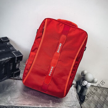 Ye yu backpack men's backpack women's fashion trend high school students and college students large capacity computer bag multi-functional school bag red
