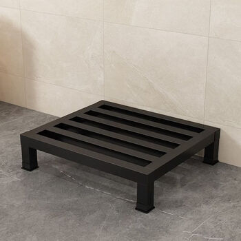 Washing machine elevated rack 30cm base support universal refrigerator mat thickened carbon steel storage fully automatic drum increased support height 10cm carbon steel black length 100 width 50cm luxury 6-foot reinforced version