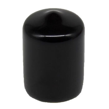 Bulk purchase of 1.5 rubber protective caps, thread protective sleeves, screw rod sleeves, round pipe caps, dust-proof sealing heads, bolt sealing caps, black, 1000 pieces, inner diameter 15.5* inner length 20 mm