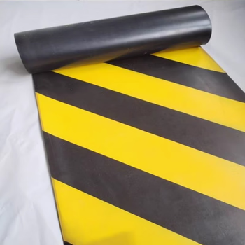 Zebra crossing warning insulating rubber mat distribution room high voltage insulating rubber sheet distribution room blanket insulating floor mat insulating mat 3mm thick 50cm wide * 1 meter long