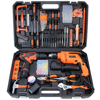 Jingeyu feituo tool box set household electric drill hardware electrician repair set hand tools sn2179