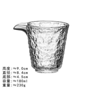 Yusenyi tableware, colorful glass cups, various sake cups, ice wine cups, fruit wine, peach blossom wine cups, glass saucers, hammered male cups 180ml