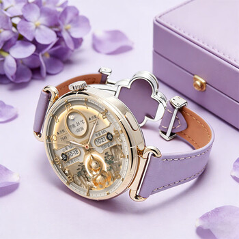 Huawei high-end fashion new products huawei watch gt6 smart watch 2026 new huawei gt6 black swan four-leaf clover sports watch goddess valentine's day gift hot-selling model huawei gt6 floating white + four-leaf clover purple strap.