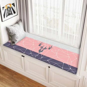Fantasy nordic ins style carpet bay window mat window sill mat balcony mat universal for all seasons children cartoon tatami cushion line deer 40x120cm