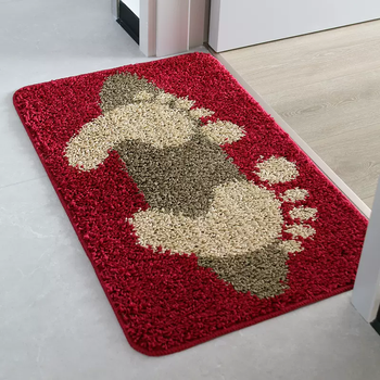 Yusenyi bathroom bathroom water-absorbent non-slip mat entry foyer door mat bedroom living room entrance floor mat carpet door mat small feet 4060cm