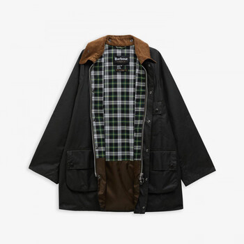 Barbouros solway retro oil wax jacket men's and women's same wax cotton outdoor f style jacket sage one size 38