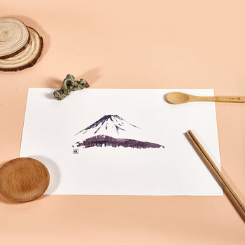 Gefuya placemat paper japanese style dinner plate paper hotel western restaurant pub japanese food shop table paper hakusan