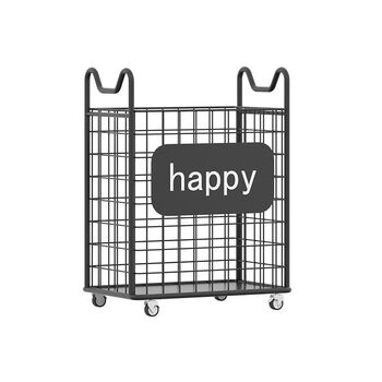 Fantasy yoga mat storage basket home multifunctional sports and fitness equipment mobile shelf sofa crack storage basket yoga storage basket black