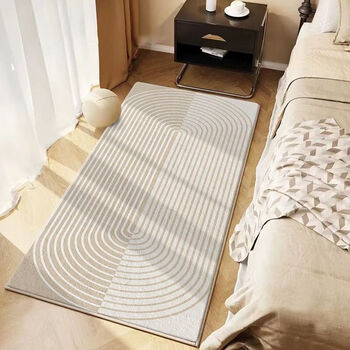 Carpet bedroom bedside blanket thick imitation cashmere nordic long hair strip carpet sofa teahouse floor mat customized esk 160cm*230cm (imitation cashmere)