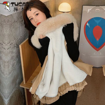 Woodpecker (tucano) parka pu leather jacket women's short 2026 winter new velvet thickened cotton jacket leather jacket motorcycle jacket khaki s recommended 70-100 pounds