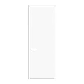 Jianycat hidden frame door minimalist aluminum wood door frameless door bedroom white narrow side solid wood door invisible door extremely narrow interior door invisible door paint door panel
