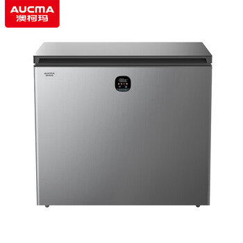 Aucma 166/206/256 liter air-cooled frost-free frequency conversion top-opening glass panel freezer minus 40 degrees deep-cooling quick-freezing freezer electronic precision temperature control bc/bd-206wpgxf 206l
