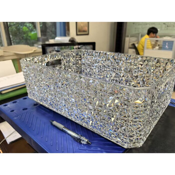 Fantasy ice pattern wine frame bar luminous ice bucket party beer frame anti-fall champagne bucket anti-fall 12 diamond pattern bucket body (non-luminous)