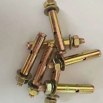 An junsheng color-plated expansion bolt with hole pull-out screw ceiling air conditioner m6 8 10 12 m8*50 (100 pieces) with 10 drill bits
