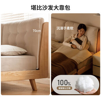 Yusenyi bed bedroom double bed corevelve master bedroom soft bed home large bed 2 ginger soft back bed y84b21 18002000