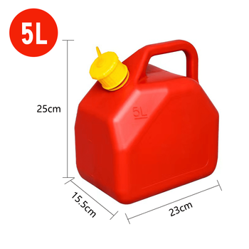 Gongma plastic thickened gasoline barrel 20 liters 10l 5 liters automobile and motorcycle diesel barrel edible oil barrel water barrel hdpe fuel tank 5l plastic barrel (built-in oil guide pipe) hdpe
