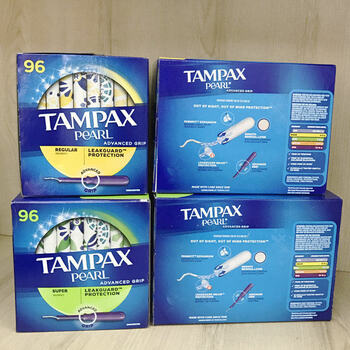 American tampax pearl catheter tampons 96 large flow disassembly and boxless yellow 32 green 32 orange 32 pieces other