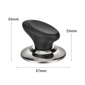 Fantasy pot cover, universal glass pot lid handle accessory, suitable for durable stainless steel anti-scalding wok milk pot top cap, bevel style (universal)