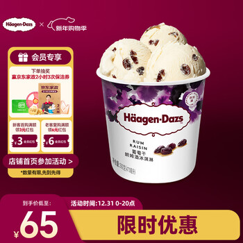 Haagen-dazs grape rum vat ice cream 473ml/tub ice cream