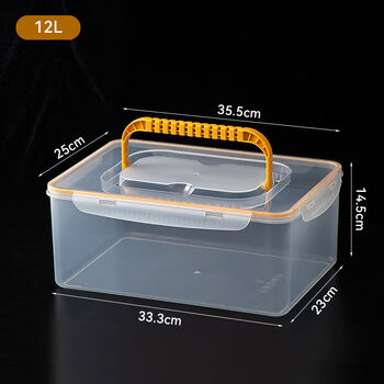 Jieyunmao hardware tool box screw parts accessories storage box household multi-function portable transparent plastic storage organizing box large size 1 pack