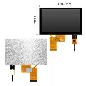 Weiyiyou 5-inch tft lcd display hd 800*480 driver-free 40p universal rgbips full-view color screen gt911 with capacitive touch 100 color gamut ips700 bright