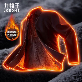 Jiumuwang formal wear counter - fur velvet cotton jacket, winter warm high-end business middle-aged dad executive jacket, navy lapel, fur lining aw6d51617 m 170/92a(48)