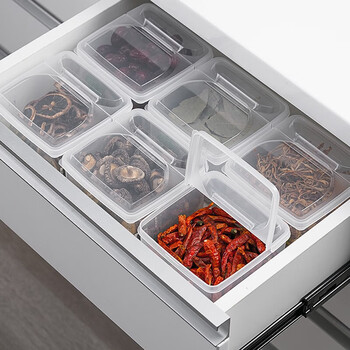 Sungsa japan imported grain can storage box large material box sealed can food grade plastic transparent kitchen spice box 500ml