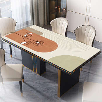 Yusenyi q-elastic table mat waterproof and oil-proof no-wash anti-scalding tablecloth rectangular tablecloth coffee table mat bicycle-b 70*130cm